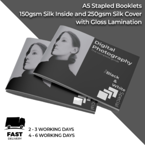 Booklets Printing | A5 Stapled - 250gsm Silk Cover - Gloss Lamination
