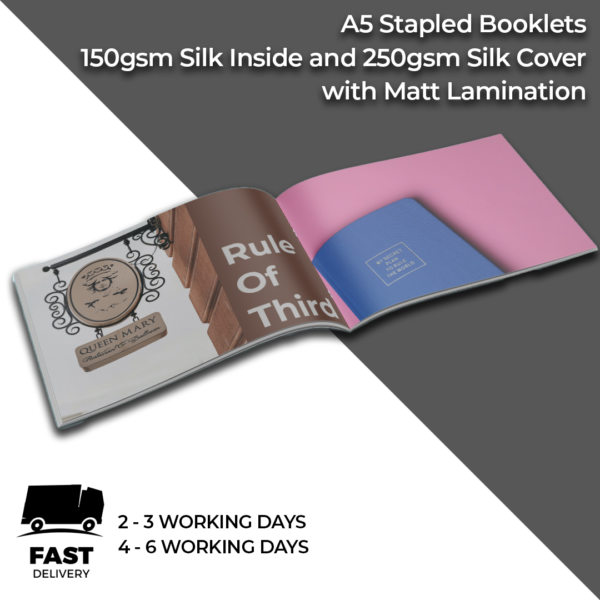 A5 Booklet Printing | Print A5 Booklet in London | Matt Laminated