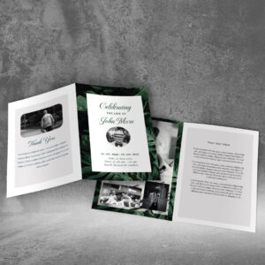 Order of Service Funeral Printing in London | Greeny Theme