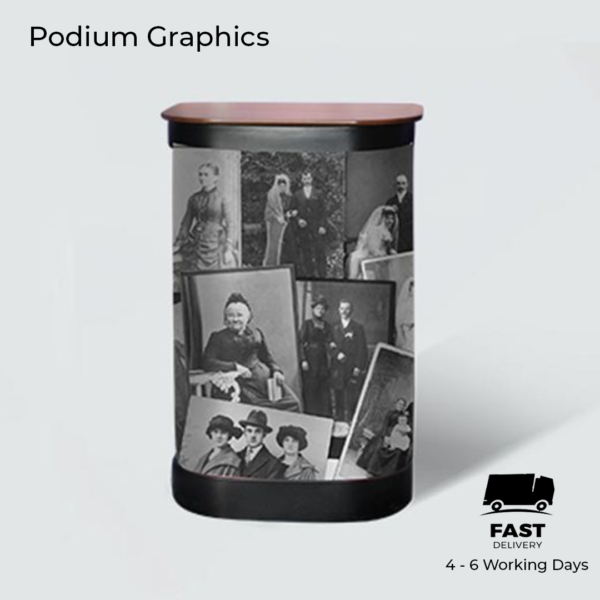 Podium Graphics for Exhibitions by Tulipa Print UK