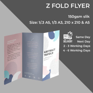 Folded Flyer Printing in London - Z Fold